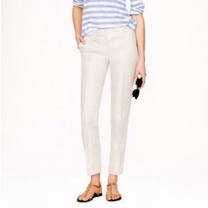 J. Crew Cafè Capri Cropped in Winter White NWT